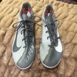 Nike React Vapor Ultrafly Elite 4 Grey White Baseball Cleats DN1792-005 Men’s 14